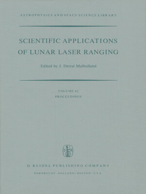 cover image of Scientific Applications of Lunar Laser Ranging